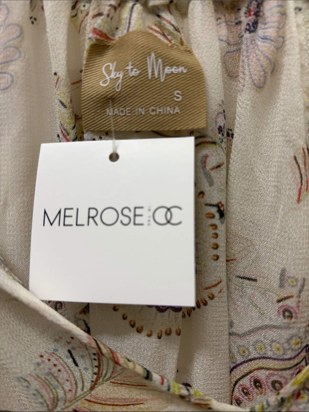Boho Chiffon Ruffle Blouse - Picture 2 of 5